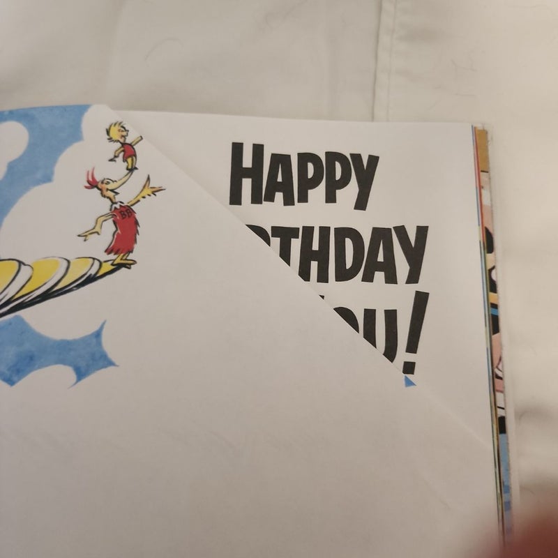 Lot of 6. Horton Hatches the Egg. Happy Birthday to you. Wacky Wednesday. Hop on Pop. Oh, The Thinks you Can Think. And, for To Think That I Saw It On Mulberry Street.