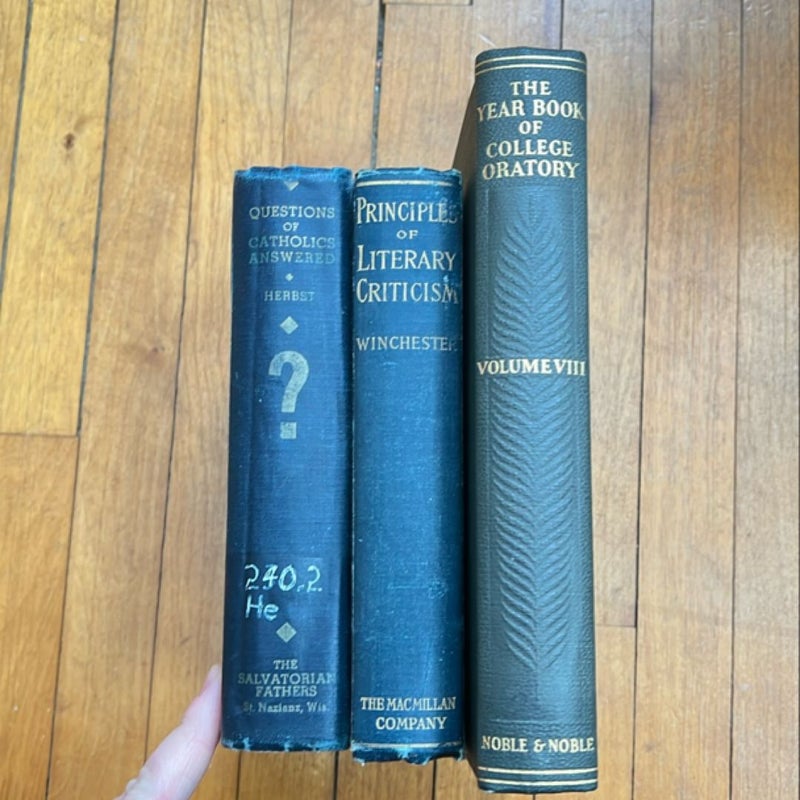 3 Antiquarian Books