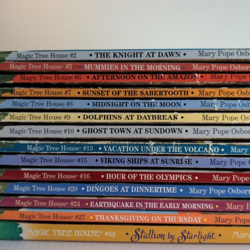 *Magic Tree House Bundle* 14 Books | #2, 3, 6, 7, 8, 9, 10, 13, 15, 16, 20, 24, 27, 49