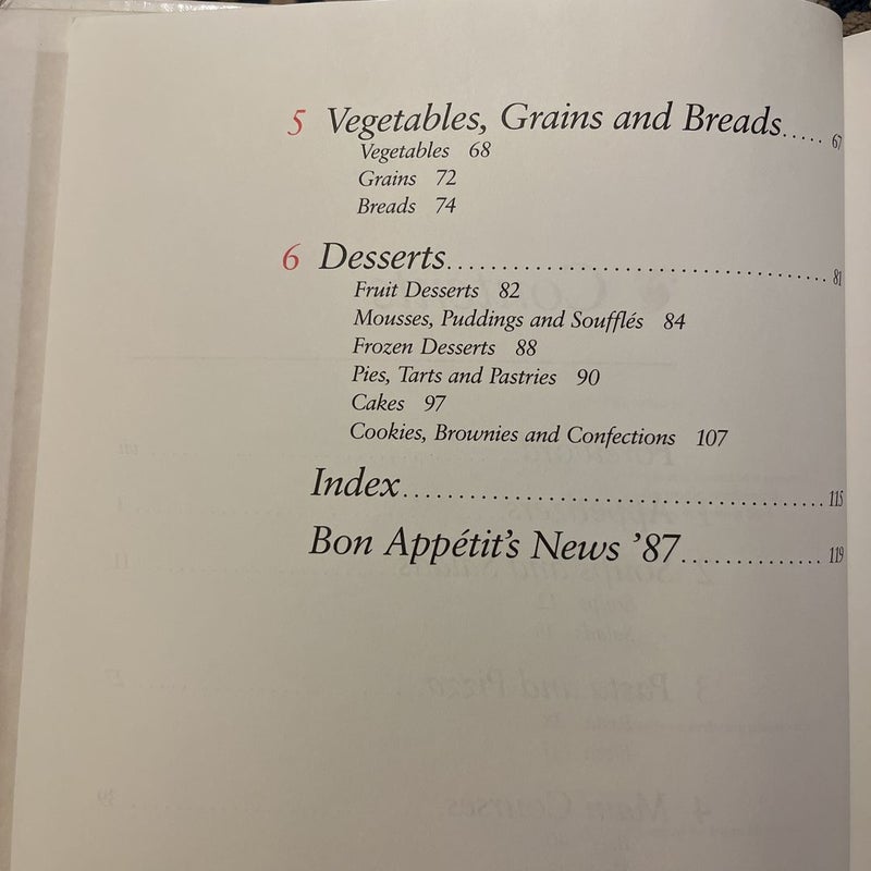 Bon Appetit Recipe Yearbook - 1988