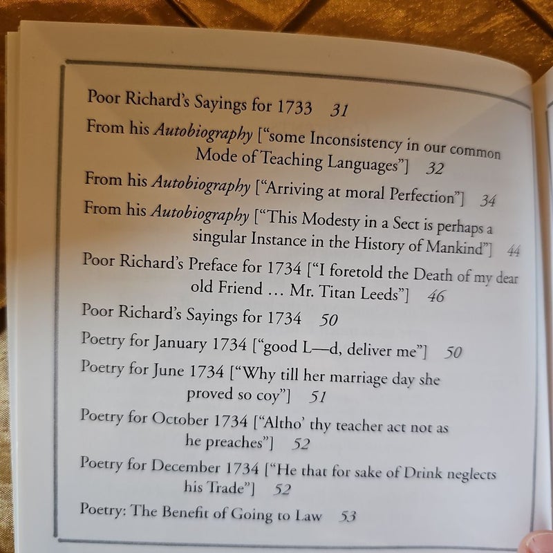 Poor Richard's Almanack and Other Writings