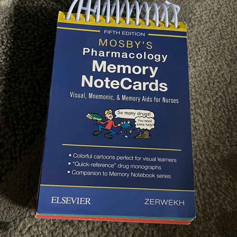 Mosby's Pharmacology Memory NoteCards