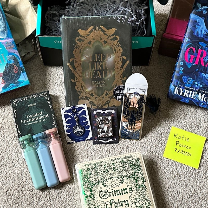 Sleep Like Death Owlcrate July YA Box