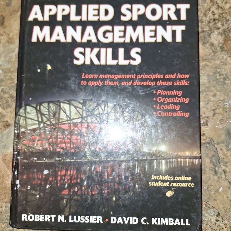 Applied sports managment skills