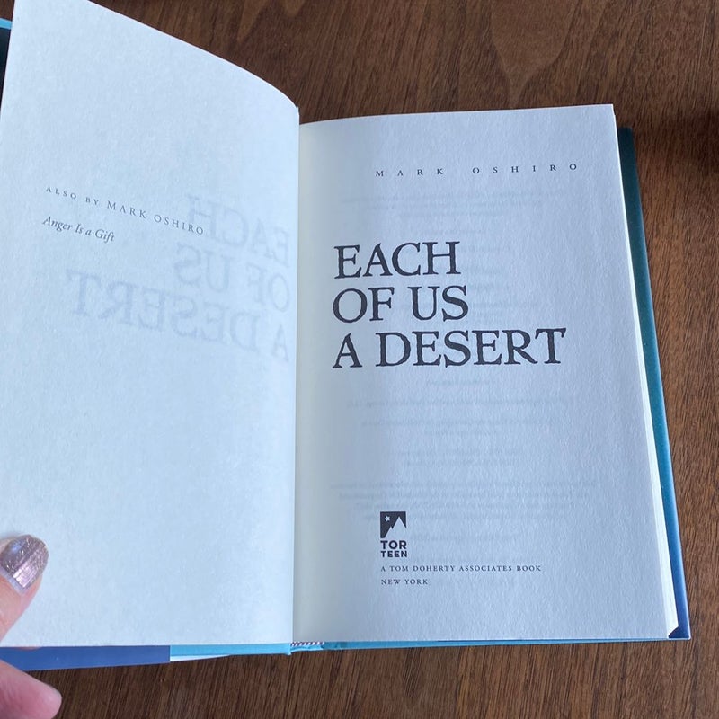 Each of Us a Desert