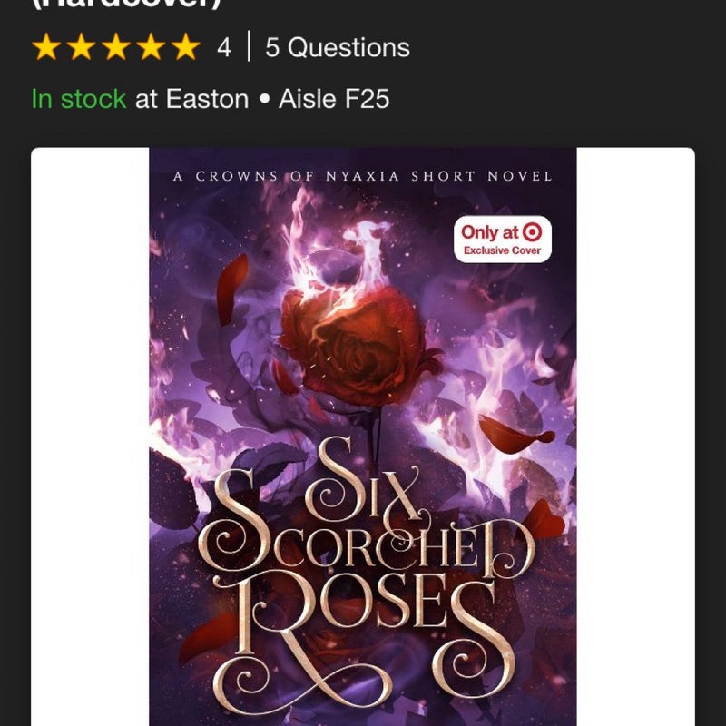 Six Scorched Roses - Target Exclusive Edition