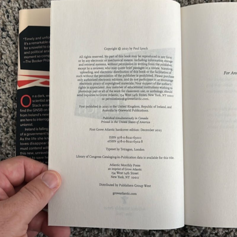 Prophet Song (first edition)