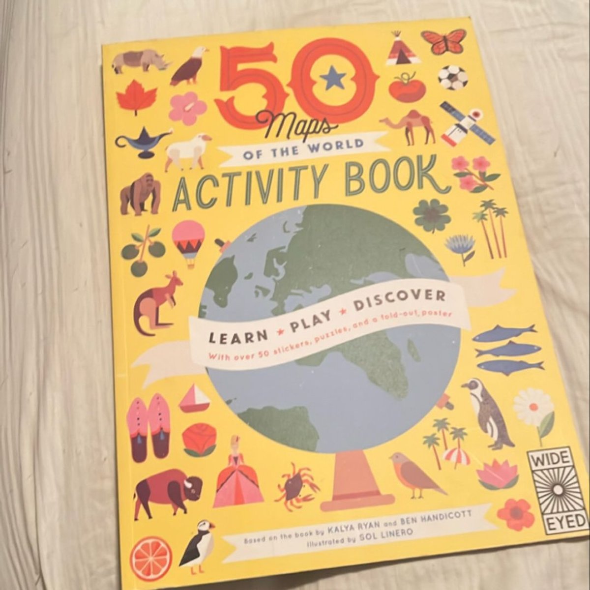50 Maps of the World Activity Book by Ben Handicott, Kalya Ryan