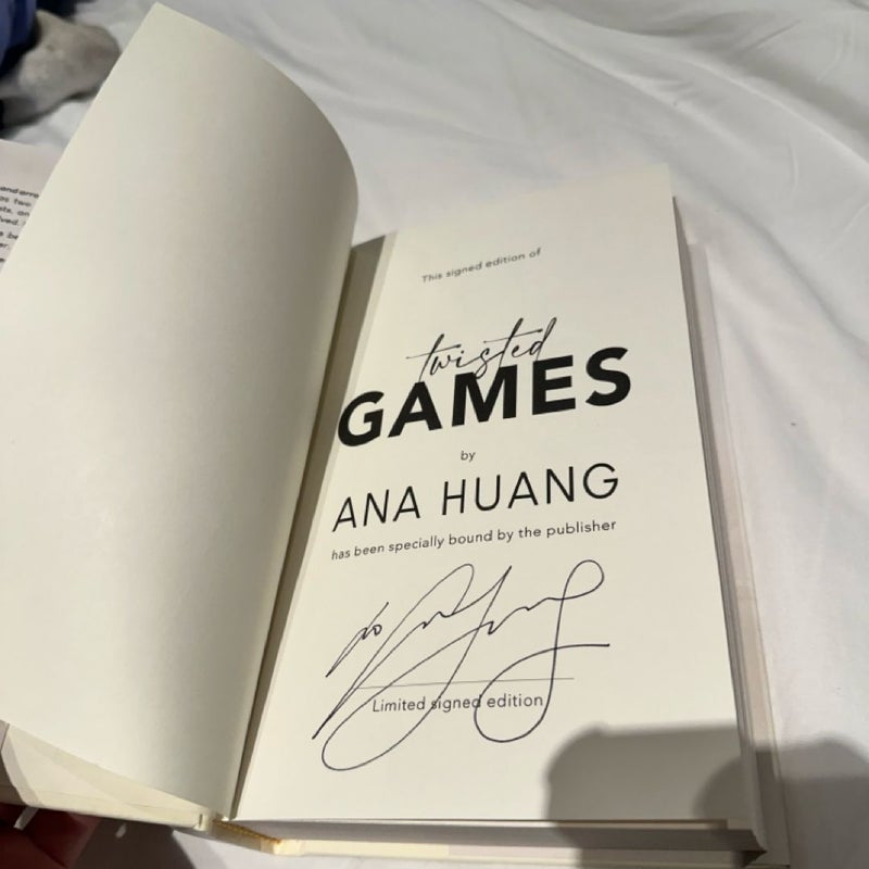 Twisted Games Hardcover B&N Signed Edition