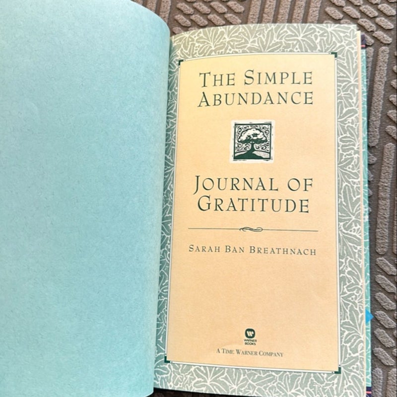 Simple Abundance Journal of Gratitude