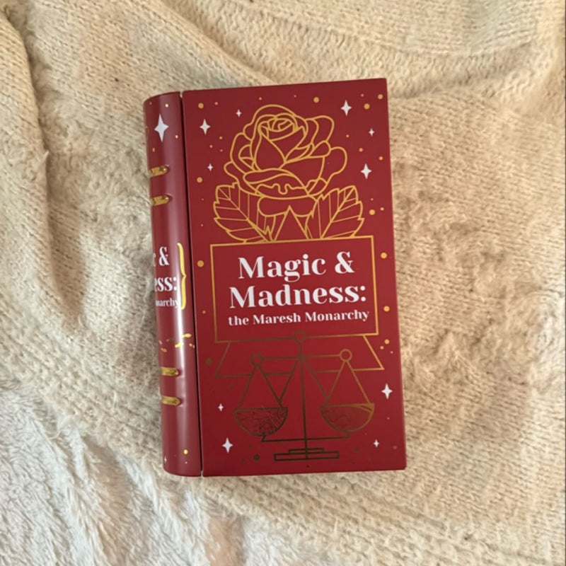 A Darker Shade of Magic Red London book tin (OwlCrate exclusive)