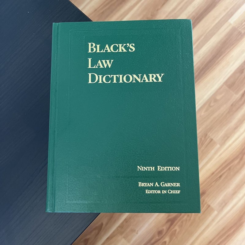 Black's Law Dictionary, Standard Ninth Edition by Bryan A