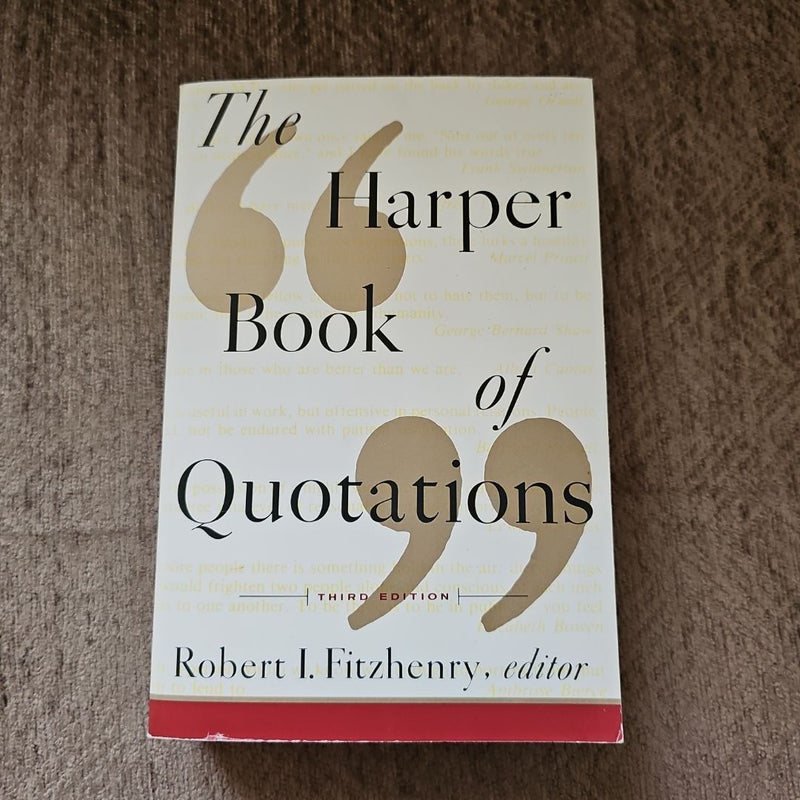 The Harper Book of Quotations Revised Edition