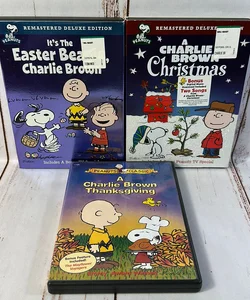 [3] Peanuts Holiday Movies DVD Lot