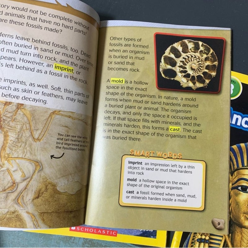 4 National Geographic Kids History & Science Books 