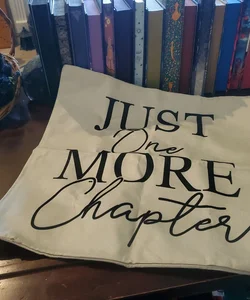 Just One More Chapter! Pillow Cover