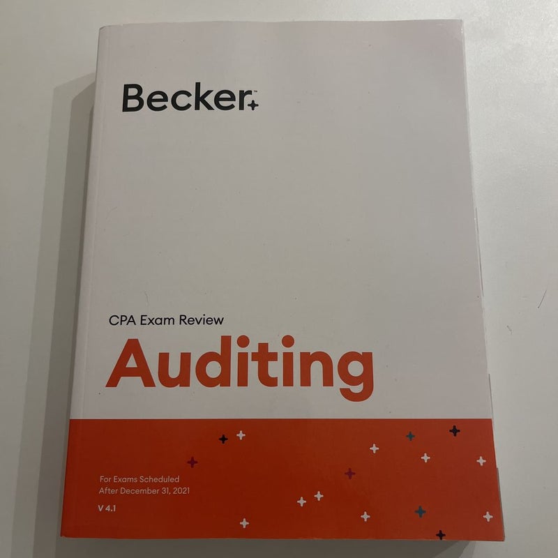 Becker Professional Education CPA Exam Review - V 4.1 Auditing Textbook