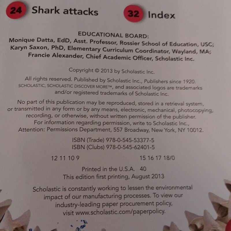 Scholastic Discover More Reader Level 2: Shark Attack!