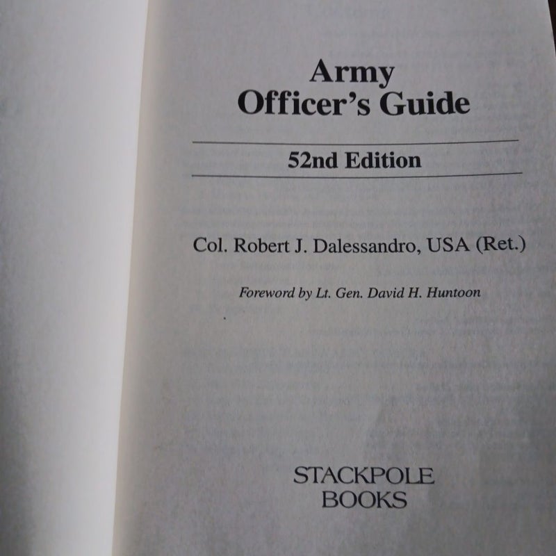 Army Officer's Guide