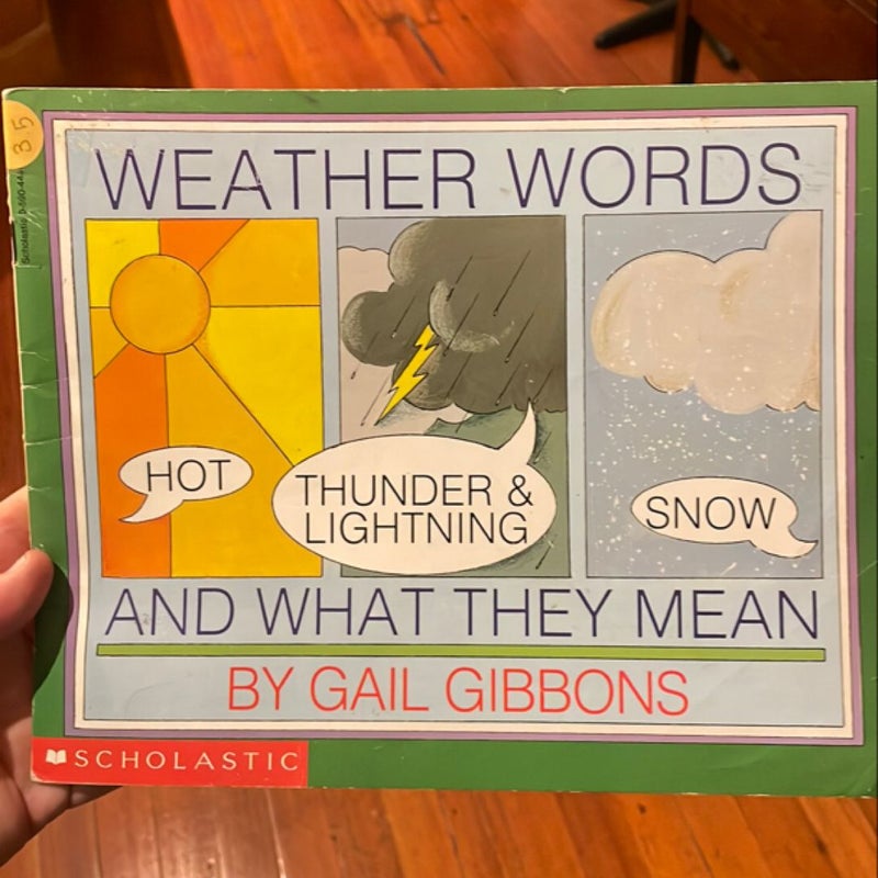 Weather Words and What They Mean