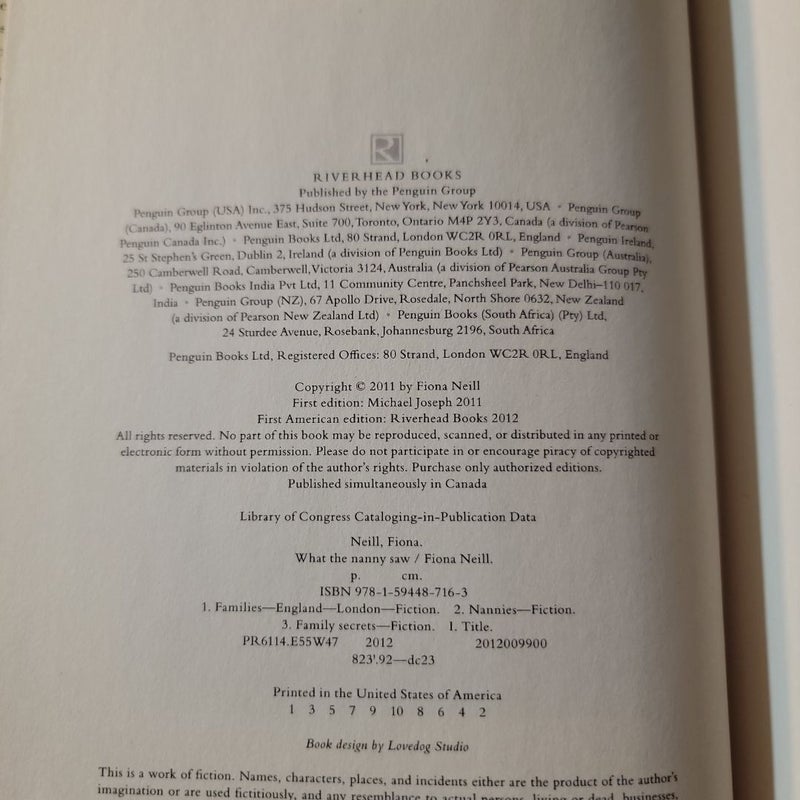 What the Nanny Saw (2011 First Edition)