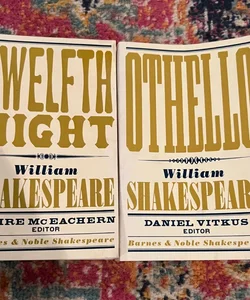 OTHELLO and TWELFTH NIGHT by William Shakespeare Trade Paperback GOOD