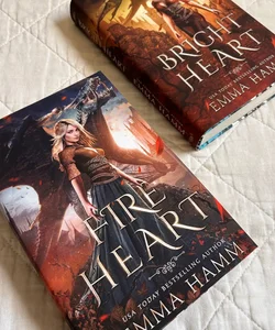 Fire Heart and Bright Heart SIGNED