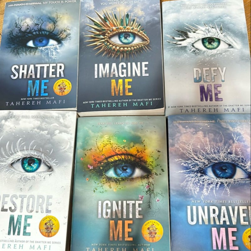 Shatter me series (6 main books)