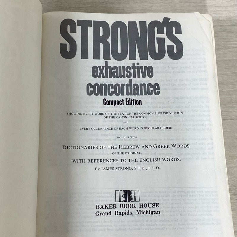 Strong's Exhaustive Concordance