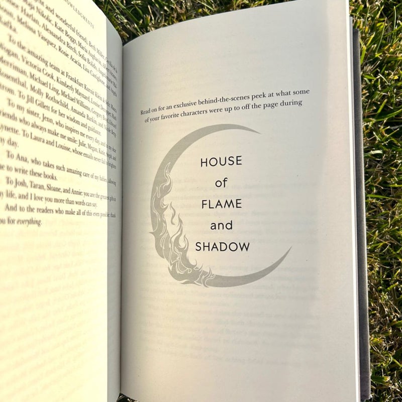 House of Flame and Shadow exclusive chapters and House of sky and Breath 