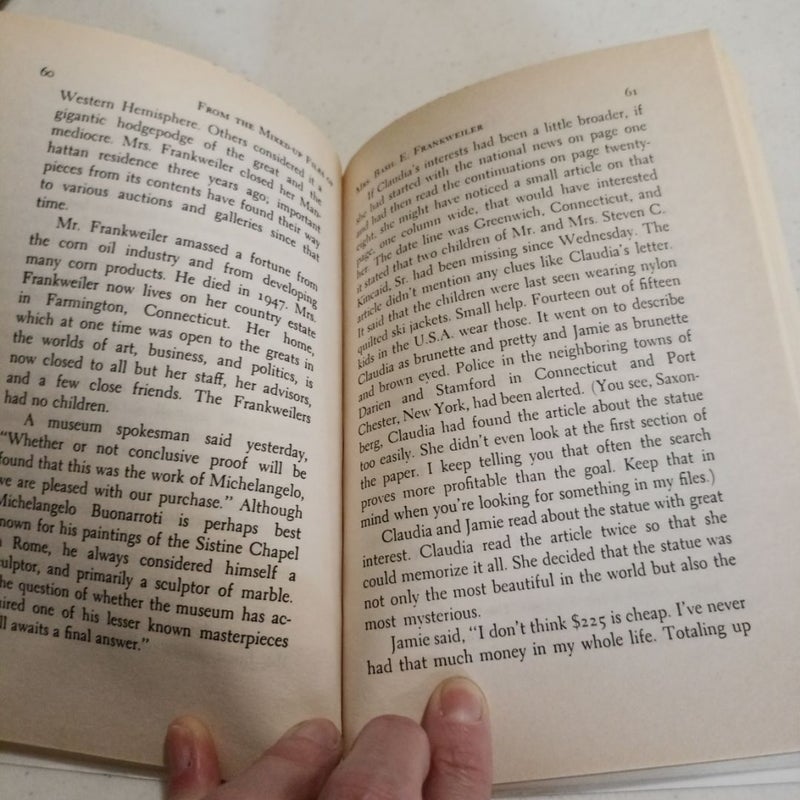 From the Mixed-Up Files of Mrs. Basil E. Frankweiler