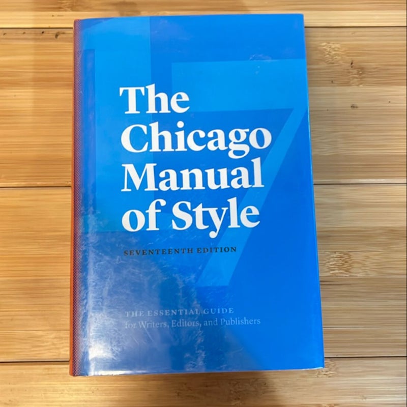 The Chicago Manual of Style, 17th Edition