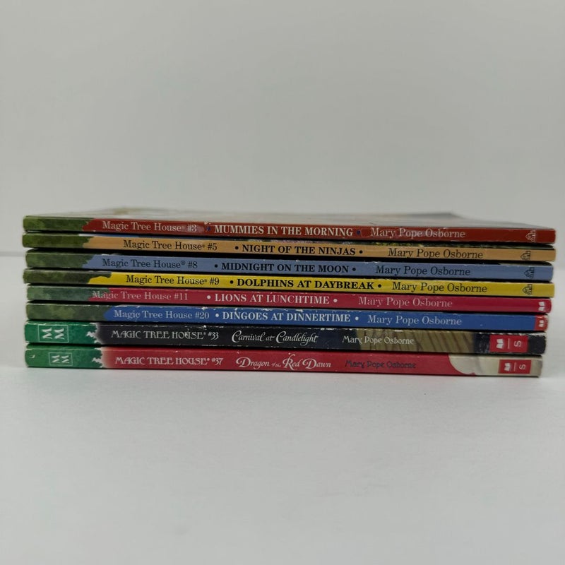 8 Magic Tree House Books