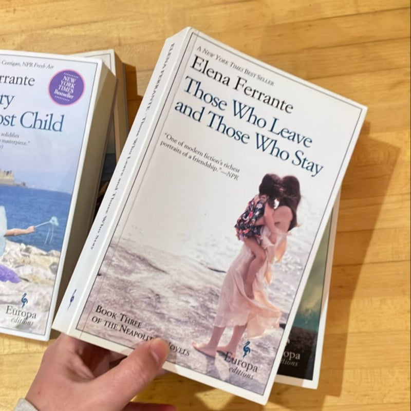 Neapolitan quartet (My Brilliant Friend, The Story of a New Name, Those Who Leave and Those Who Stay, & The Story of a Lost Child)