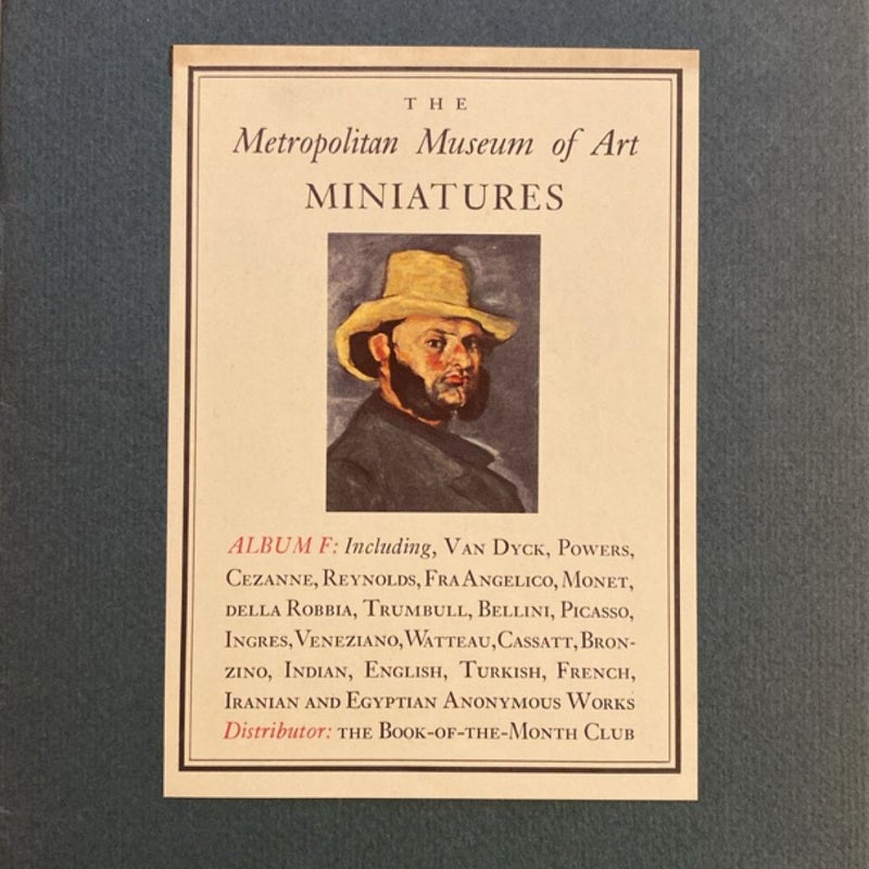 Vintage 1949-1951 The Metropolitan Museum of Art Miniatures Album Books