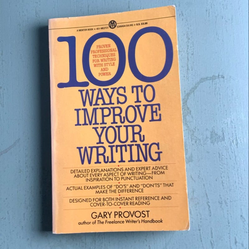 100 Ways To Improve Your Writing