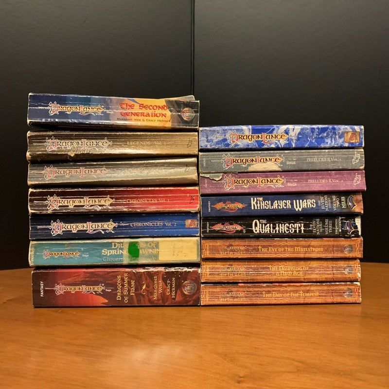 DragonLance Lot, 15 Books: Low Condition Reading Copies, PLEASE READ DESCRIPTION 