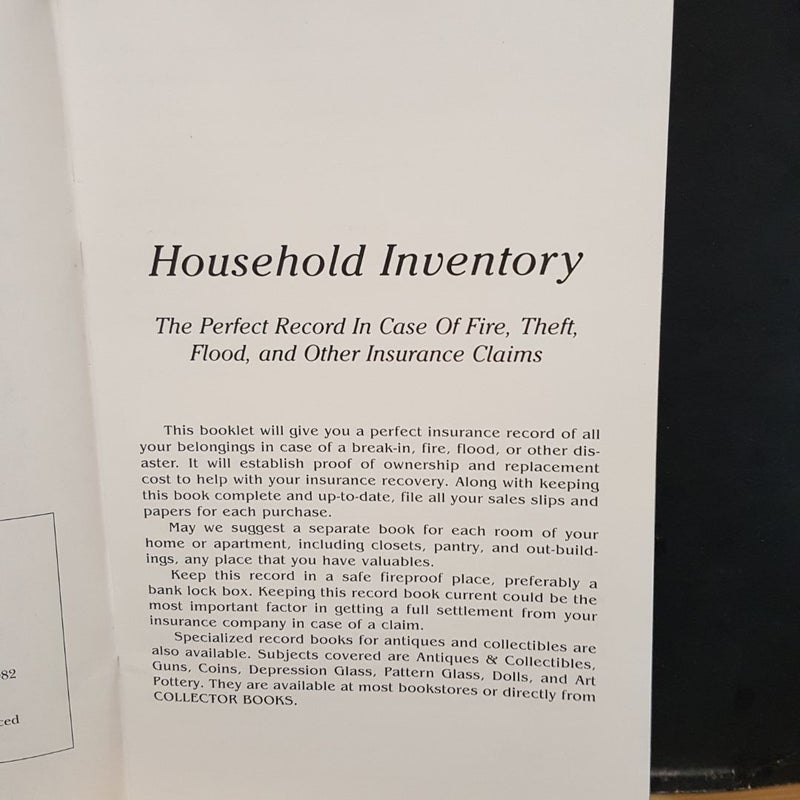 Household inventory  F337