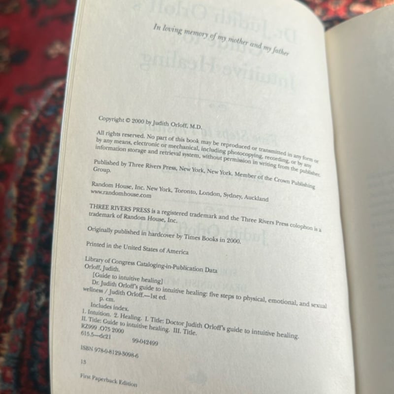 Dr. Judith Orloff's Guide to Intuitive Healing