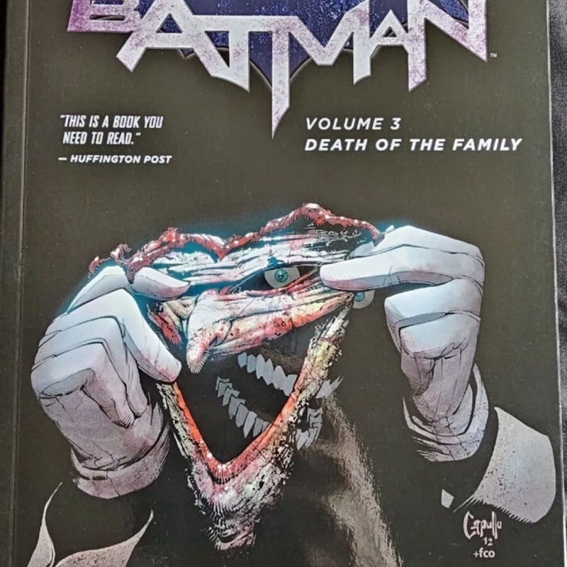 Batman Vol 1 The Court of Owls, Vol 2 The City of Owls, Vol 3 Death of the Family New 52