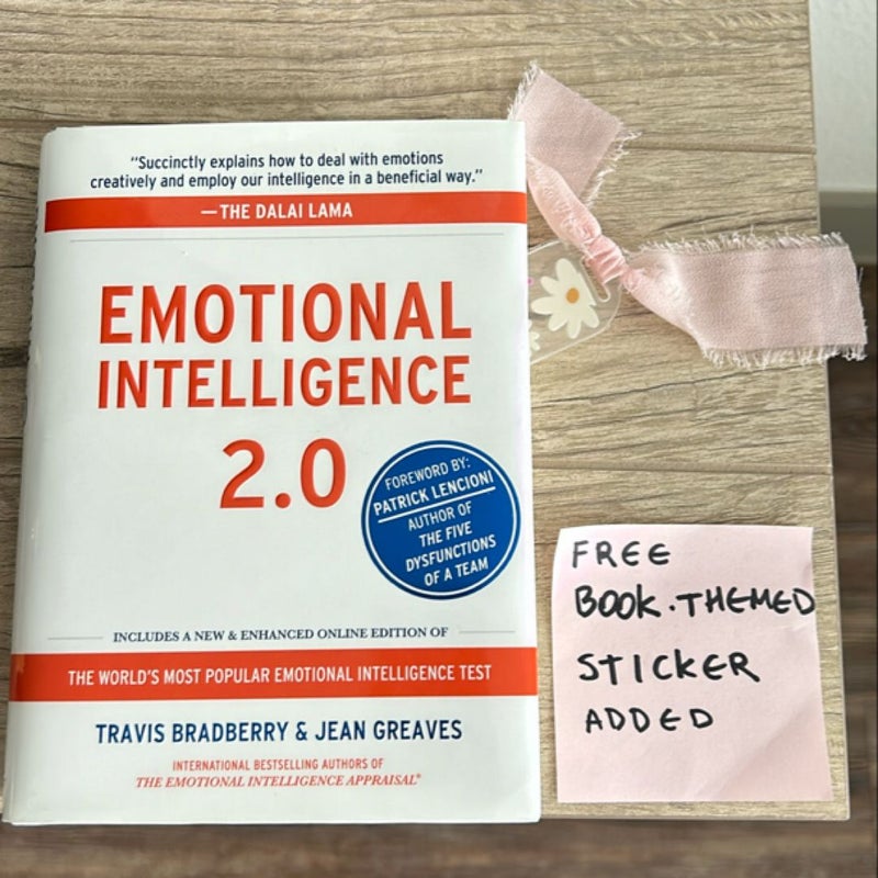 Emotional Intelligence 2.0 + FREE surprise book themed sticker and a bookmark included!