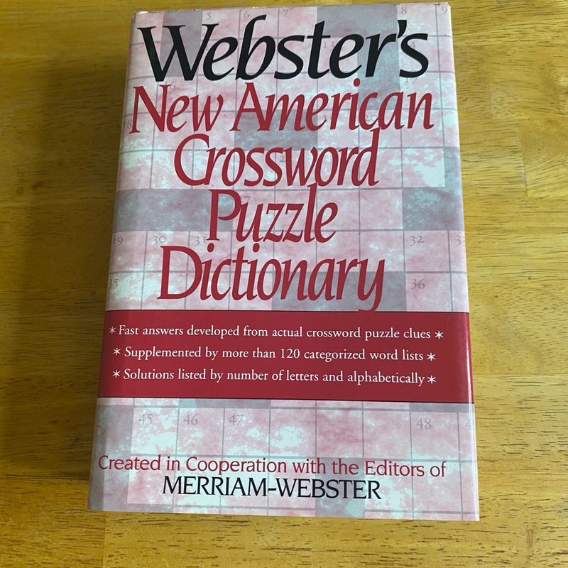 The Merriam-Webster Crossword Puzzle Dictionary