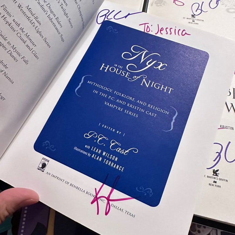 House of Night Novellas & Extras all signed to Jessica 