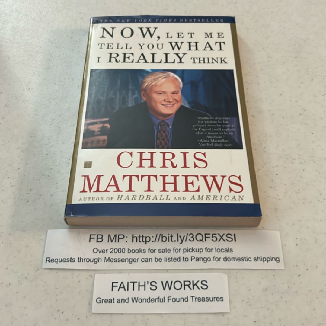 Now, Let Me Tell You What I Really Think