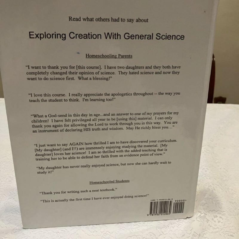 Exploring Creation with General Science