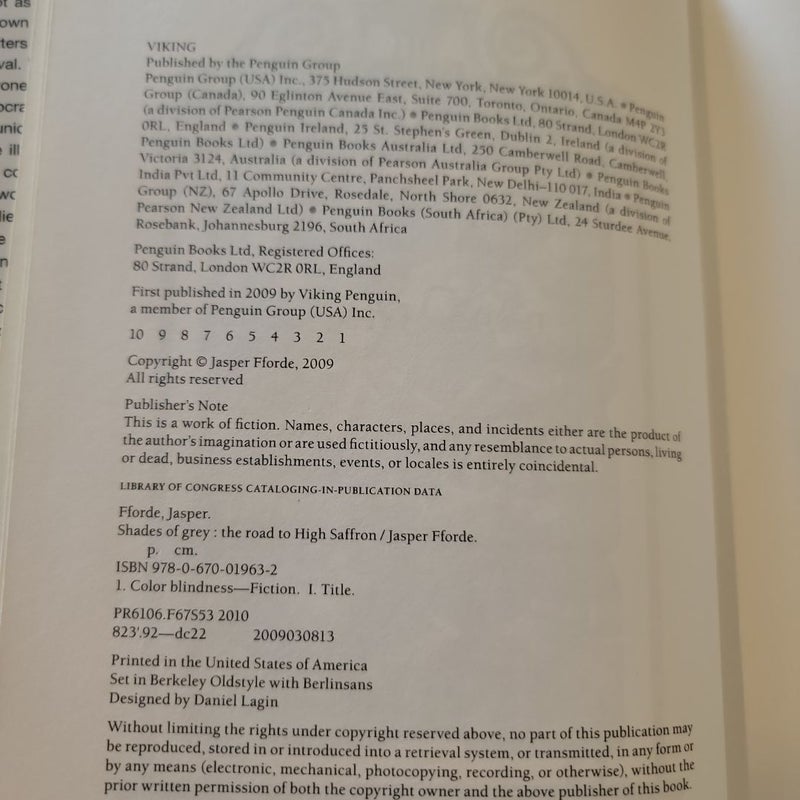 Shades of Grey (2009 First Edition)