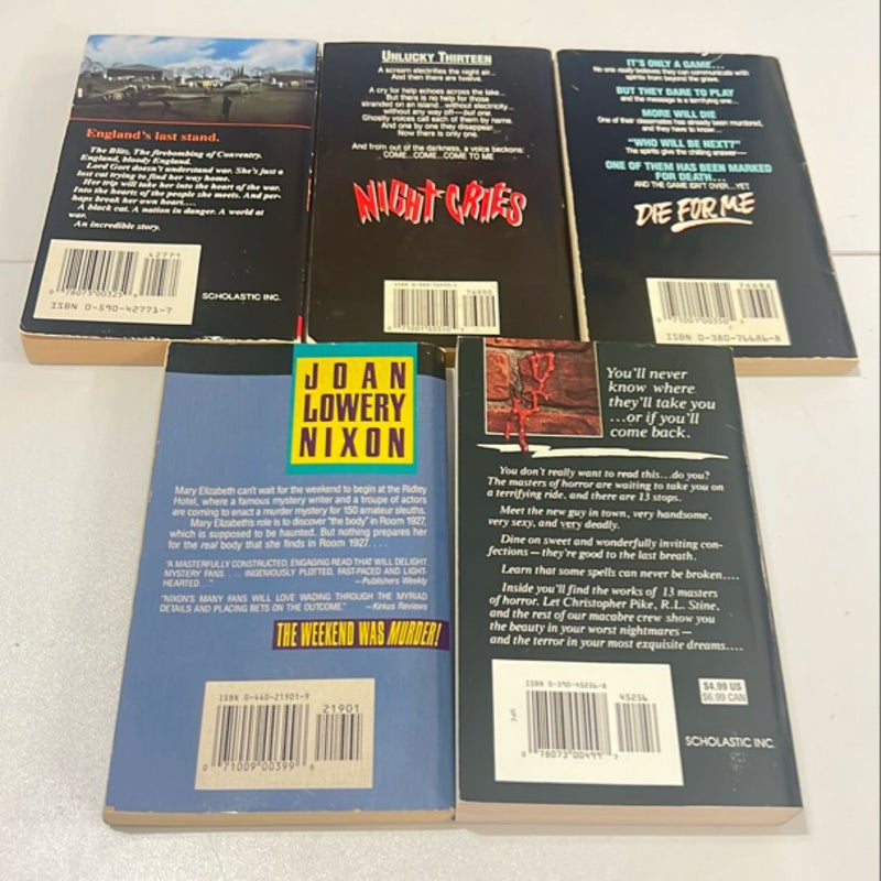 Vintage Horror 5 book bundle