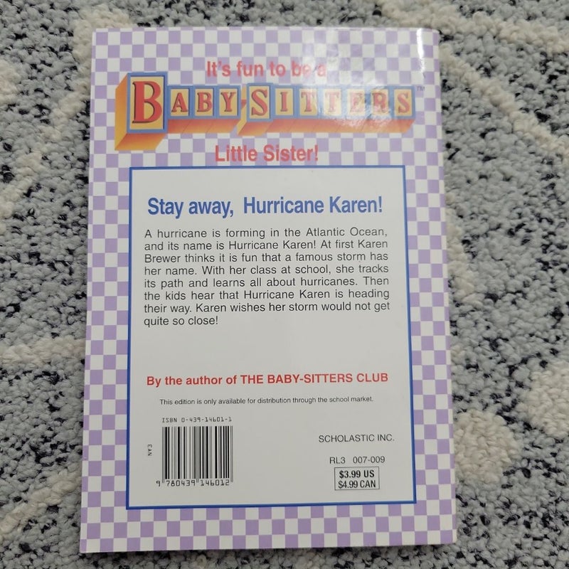 The Baby-Sitters Club Little Sister #113  Karen's Hurricane 