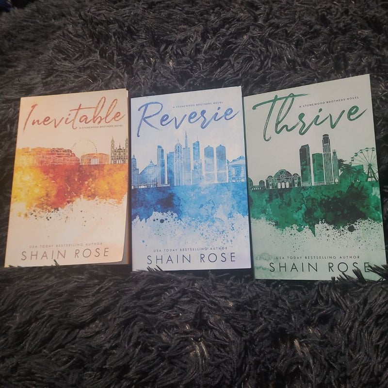 Inevitable-Reverie-Thrive-special edition covers-painted edges