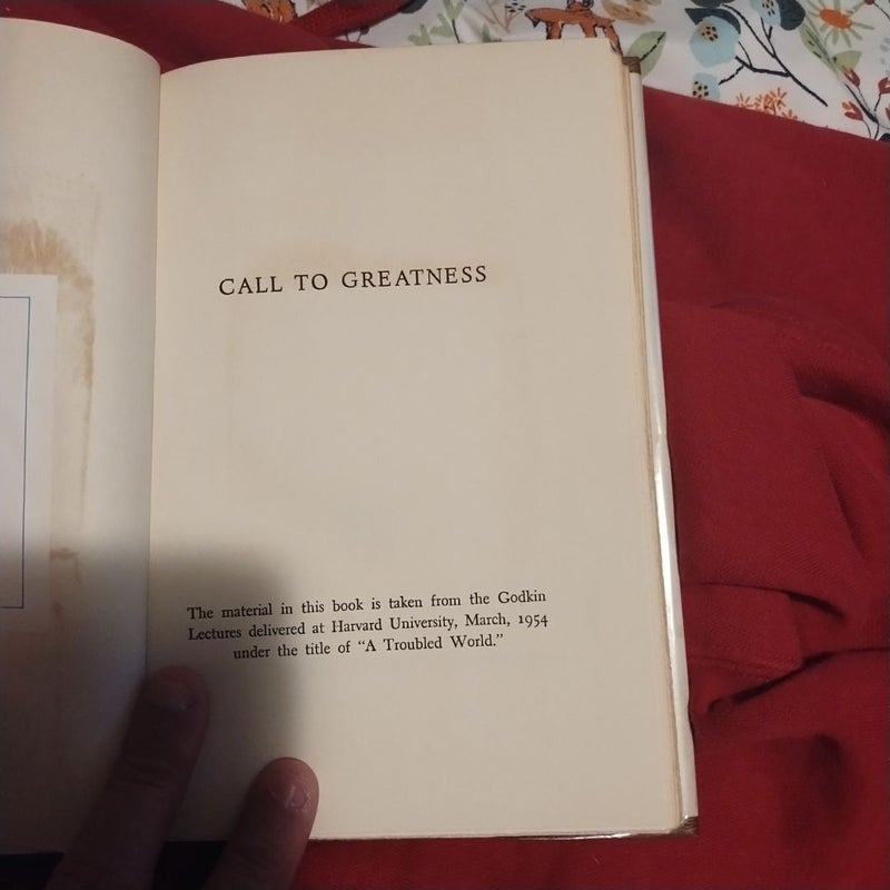 A call to greatness